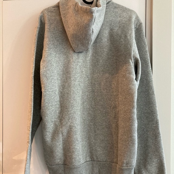 👕NWT Adidas Feel Cozy Grey Pullover Fleece Hoodie 👕 - Picture 2 of 4